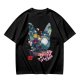 Olive Green T-Shirt With Japanese Nature Inspired Graphic Print