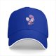 Black Baseball Cap With Cute Halloween Monster Cat Print