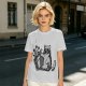 Olive T-Shirt With Cool Cat Wearing Sunglasses Knocking Over Potted Plant