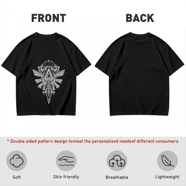 Olive Green T-Shirt With Detailed Fantasy Crest Graphic