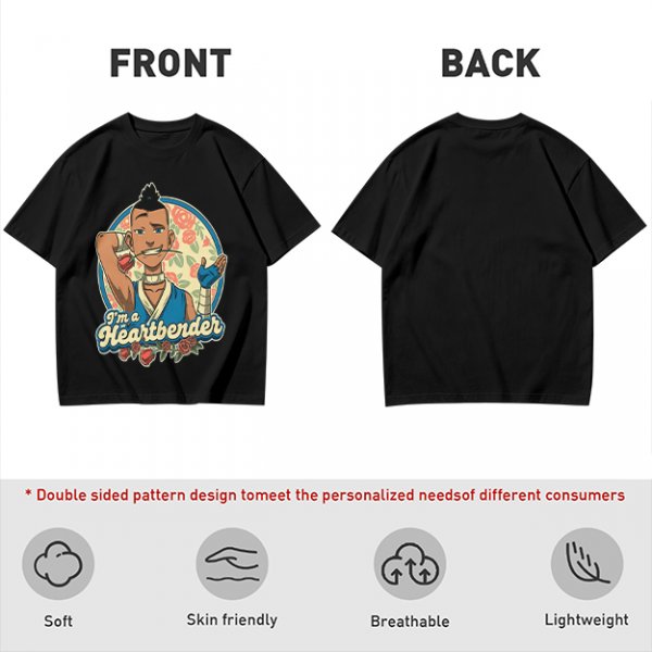 Avatar The Last Airbender Sokka I'm A Heartbender Graphic T-Shirt