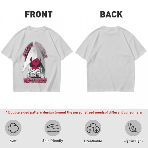 Phyrexian Figure T-Shirt With 'Phyrex Yourself Before You Wreck Yourself' Print