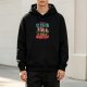Black hoodie with 'Get In Loser We're Goin' Huntin' anime graphic