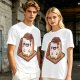 Olive T-Shirt With Cute Smores Character Graphic Print