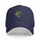 Black Baseball Cap With Fantasy Warrior Silhouette Art Print