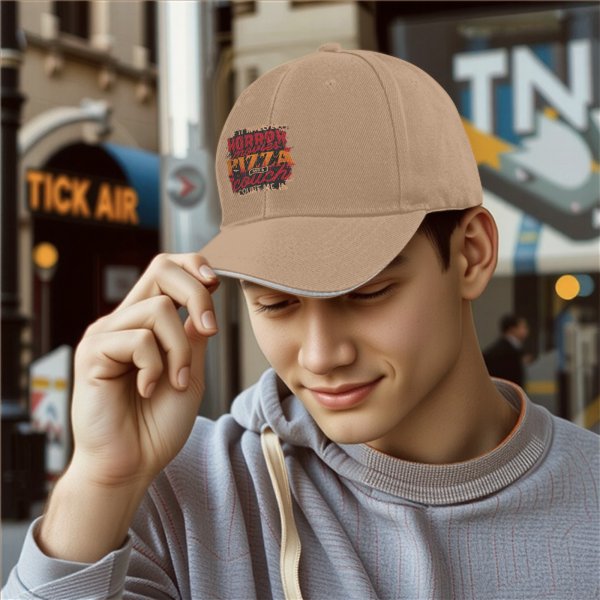 Horror Movies Pizza Couch Count Me In Baseball Cap