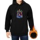 Black Hoodie with Masters of the Universe Villains Graphic Print