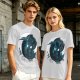 Olive T-Shirt With Glowing Dark Dragon Moon Print