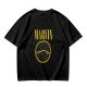 Olive T-Shirt with Marvin Text and Simple Face Graphic