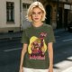 Olive T-Shirt With One Piece Anime Crew 'In My Island' Print