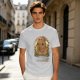 Olive t-shirt with cute capybara 'I'm capy-pletely fine' graphic