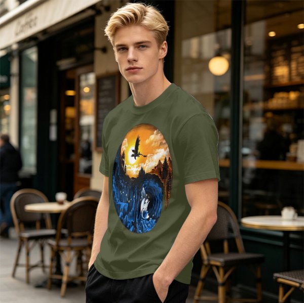 How to Train Your Dragon Night and Light Fury Dragon Scene T-Shirt