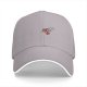 Black Baseball Cap With Detailed Pistol Graphic Design