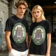 Olive green Totoro graphic t-shirt with plant a tree save the forest slogan