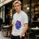 Olive T-Shirt With Galaxy D20 Dice Graphic
