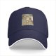 Black baseball cap with vintage illustrated cats design
