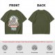 Olive T-Shirt With 'It's Like Magic Science But Real' Retro Print