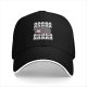 Black baseball cap with cute hippo screaming AHHH graphic