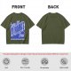 Olive t-shirt with funny yo mama's house greeting print