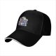 Black Baseball Cap With Studio Ghibli Character Group Print