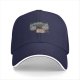 Black Baseball Cap with Retro Boombox and Cassette Print