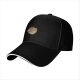 Black Baseball Cap With Ramen Bowl Graphic Design
