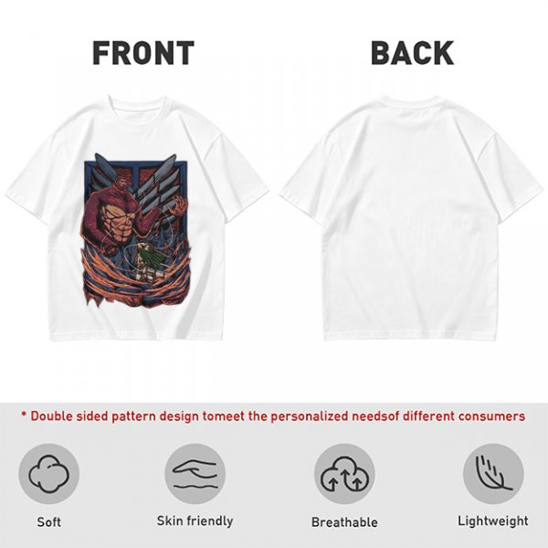 Attack on Titan Beast Titan vs Scout Levi Graphic T-Shirt