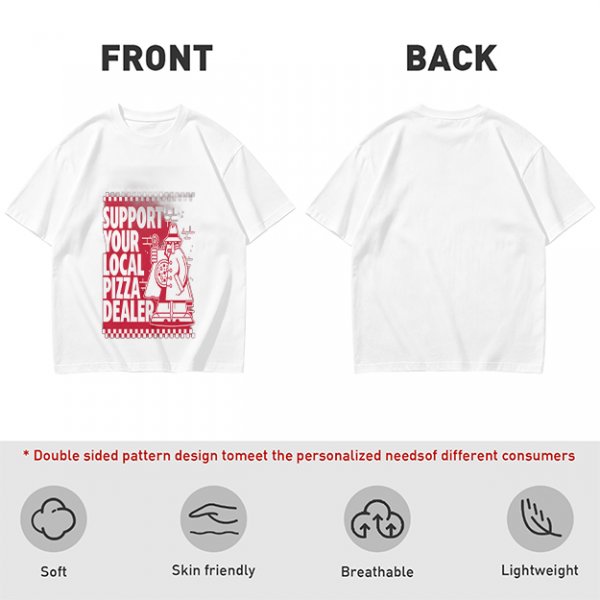 Support Your Local Pizza Dealer Graphic Olive T-Shirt