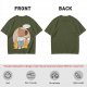 Olive T-Shirt Featuring the 'This Is Fine' Dog Meme Art