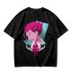 Olive T-shirt with Hisoka Anime Character and Ace of Hearts Print