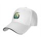 Black Baseball Cap With Anime Character Silhouette Graphic