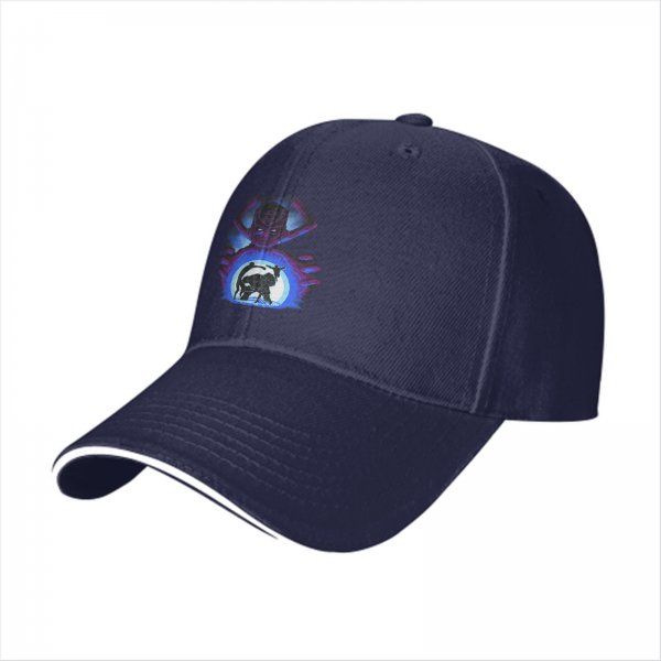 Black Baseball Cap With Dark Fantasy Villain Portal Art Print