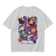 Olive T-Shirt With Cute Occult Monster And Spell Book Print