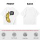 Olive T-shirt with sad banana graphic reading I'm not peeling well