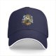 Black Baseball Cap With Colorful Fantasy Art Graphic Print