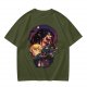 Attack on Titan themed graphic tee with anime character artwork