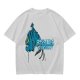 Olive Graphic T-Shirt with Blue Tiger and Studio Derpy Text