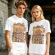 Olive T-Shirt With Cat Gyoza Restaurant Illustration