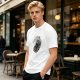 Oversized Olive T-Shirt With 'Call Me Antisocial' Bear Graphic