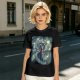 Olive T-Shirt With Sorcerer Mickey Starry Night Artwork