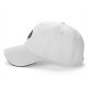Black baseball cap with raccoon trash around and find out graphic