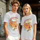 Olive T-Shirt With Kitten Nuggets Fried Chicken Box Graphic