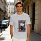 Olive t-shirt with live fast play dead opossum biker graphic