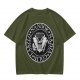 Olive T-Shirt with Vampire Roommates Names Presidential Seal Print