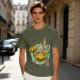 Chocobo Rider with Retro Game Character Graphic T-Shirt