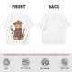 Olive T-Shirt With Freddy Krueger Themed Cat Graphic