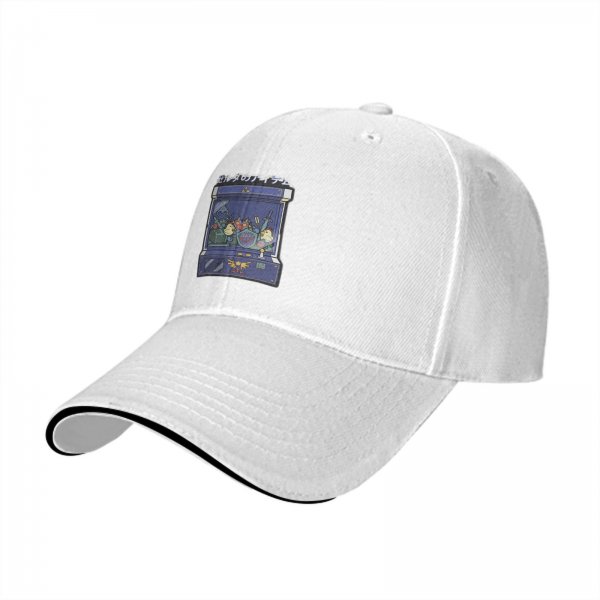 Black baseball cap with Zelda arcade claw machine graphic
