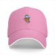 Black Baseball Cap With Cute Astronaut Animal Graphic