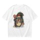 Christmas Totoro at Bus Stop Graphic T-Shirt