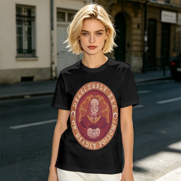 Unisex Graphic Tee Featuring Iroh Delectable Tea Or Deadly Poison Design